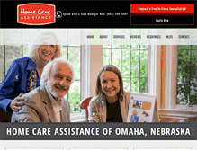 Tablet Screenshot of homecareassistanceomaha.com